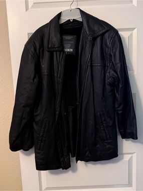Black Leather Men's Jacket